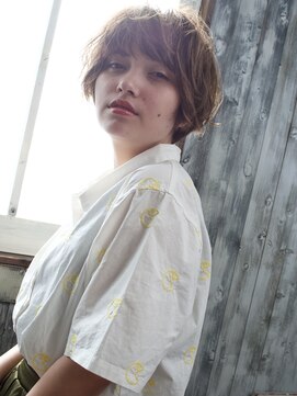 アトリエMAI 北千住 20代30代40代マッシュパーマ大人可愛い丸みショートアースカラー