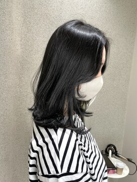 マイル 渋谷(mile) グレージュカラー/髪質改善/ブルーブラック[渋谷駅]