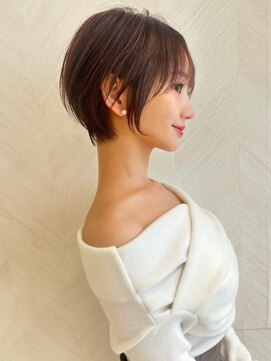 ロンド ストラーダ 心斎橋(Lond strada) ショート×ハイライト白髪ぼかし×マチルダボブ[心斎橋]