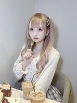 オズ 梅田店(OZ)&nbsp;ホワイトミルクティーベージュ/最高級バージンレミーエクステ