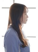 切りっぱなしエアリー美髪セミロング（サイド）