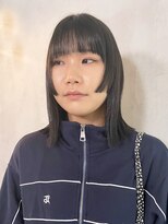 アイティーバイアルバム 藤沢店(IT by ALBUM) アッシュブラックレイヤーロングくびレイヤー美髪_ba492221