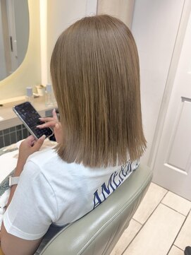 テトラ バイ ネオリーブ 横浜西口店(tetra by neolive) マロンベージュ ケアブリーチ ダブルカラー 横浜