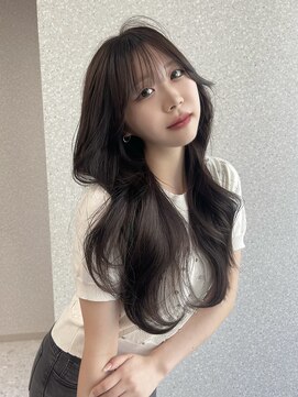 天神美容室 透明感溢れるチョコレート×レイヤーカット×韓国