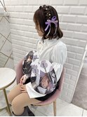 【ヘアメ】ボブでも可愛く♪編みたらしヘアメ＊新井