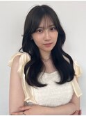 20代30代大人美人小顔ブリーチなし韓国ヘアアッシュブラック