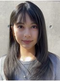 黒髪が美しい！清楚な上品ロングレイヤー