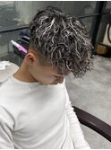 メッシュスペインカール前下がりマッシュスパイラルパーマ