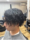 波巻きパーマ