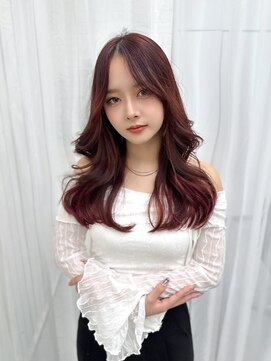 アマトウキョウ アユンチェ(AMA TOKYO×AYUNCHE) 前髪顔まわり韓国ヘアレイヤーカットサイドバンク2wayバンク韓国