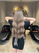 ロンド レア 天神大名店(Lond Le’a)&nbsp;ダブルカラーミルクティーベージュカラーケアブリーチ韓国ボブ