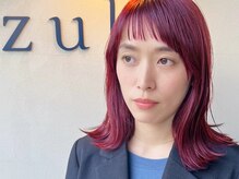 シズク(sizuk)の雰囲気（《 カシスピンク 》×《 セミウェットボブ 》）