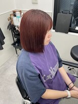 ゴウトゥデイシェアサロン 町田店(GO TODAY SHAiRE SALON)&nbsp;ブリーチ無しレッドカラー♪
