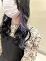 アジールヘア 池袋東口店(agir hair)&nbsp;ブリーチ＆ダブルカラーインナーカラーラベンダー池袋東口