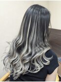 暗髪からのイメチェンプルエクステでロングヘア