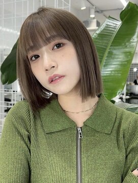 オニキス(ONYX) A115ブリーチカラーケアブリーチ透明感オリーブベージュ韓国ボブ