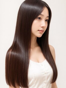 六本松航空の写真/《ツヤ美髪へ導くTOKIOトリートメント》髪にハリとコシを与え、まとまりのある美しい髪に仕上げます。