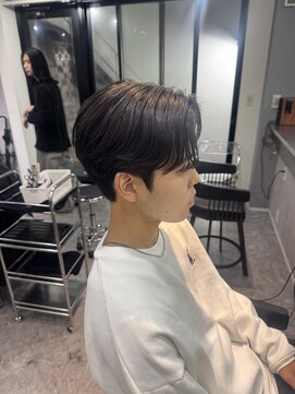 毛流れセンターパート