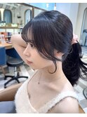 ミディアムレイヤーカット/レイヤー/顔周り/韓国/髪質改善北千住