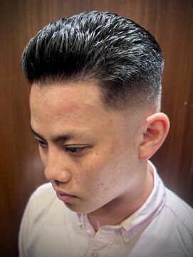 ヒロギンザ 六本木店(HIRO GINZA) オールバックスキンフェード