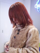 カシェル トウキョウ(Cashel Tokyo)&nbsp;ブリーチなしダブルカラー オレンジ 暖色 アプリコット