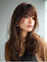 ダル 渋谷/表参道(DAL.)&nbsp;顔周りカットハッシュカットダークブラウンワンホンレイヤー韓国