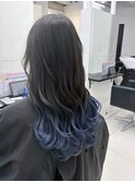 ブリーチインナーバレイヤージュグラデーションカラー夕貴