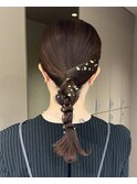 金箔ヘアセット[恵比寿/レイヤーカット/暖色カラー/髪質改善]