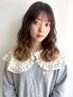 【毛先ブリーチ】カット+グラデーションカラー+カラー ¥18000~