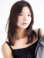 ラフィス ヘアー リノ 三宮店(La fith hair lino) 【La fith】レイヤーカット×暗髪カラー×顔回りカット