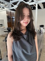 パーク(PARK)&nbsp;ミントグレージュ 大人レイヤーカット カーテンバング