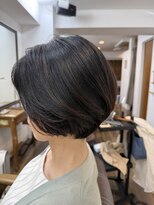 ヘアーサロン ラフリジー(Loufreasy)&nbsp;丸みと毛流れがきれいな大人ショートボブ