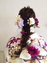 アンジュ(ange)&nbsp;〔ange maco〕成人式flowerヘア