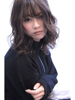 リル 住之江(LiL')&nbsp;【LiL'住之江】アッシュグレージュ_うざバング_斜めバング