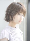 大人可愛い前髪あり外ハネボブ20代30代【AIN.表参道】川原大地