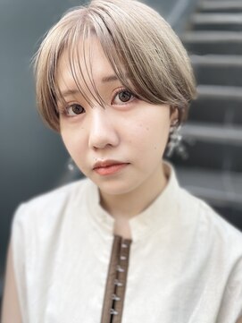 ヌード(NUDE) 「NUDE」#大人ショートボブ20代30代透けバング 前下がりショート