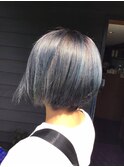 かわいいハニボブヘルシーカットグラデーションアッシュベージュ