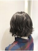 低温デジタルパーマで作るウェーブボブ