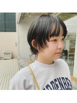 イン(in.)&nbsp;モスグリーンショートマッシュ