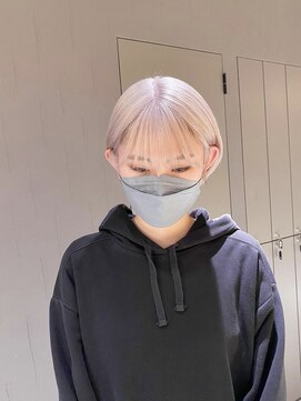 ペレ 渋谷(PELE) YU46_ホワイトベージュ ブリーチ2回~