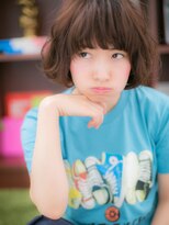 カバーヘア イヴ 戸頭店(COVER HAIR EVE)&nbsp;オン眉くせ毛風大人ガーリー小顔Aラインボブc5戸頭20代30代40代