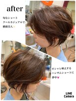 ヘアメイク アンティ 最旬クールでカジュアル横顔美人ショートカット(*'▽')