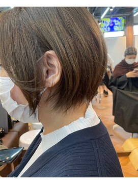 ライズ バイ レボ(RISE by REVO) 大人可愛いココアベージュグレージュカラーボブウルフ黒髪我孫子