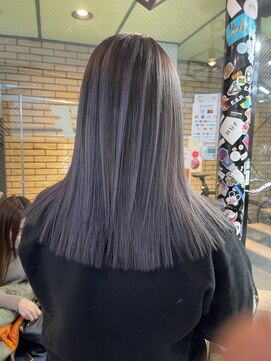 ラフ(LAFF) #バレイヤージュ#グレージュカラー#ボブウルフ#ココアベージュ