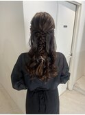 ハーフアップ