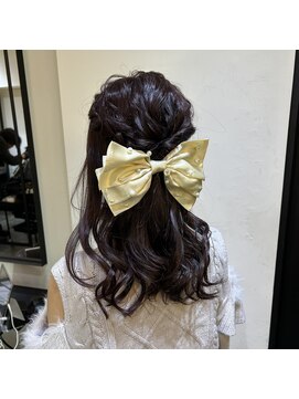 サロンドミルク 溝の口店(salon de MiLK) ハーフアップアレンジ