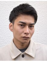 フリーク バーバーショップ 都島店(FREAK BARBER SHOP) アップバングツーブロック束感ショート