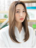 かきあげ前髪抜け感ヘア流れるレイヤーロングh3戸頭20代30代40代