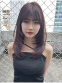 韓国ヘア　レイヤーカット　前髪　顔まわりカット