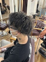 セシルヘアー なんば店(Cecil hair)&nbsp;ブリーチパーマ＋メッシュ/有馬
